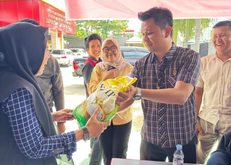 Ditreskrimsus Polda Bengkulu menggelar Gerakan Pangan Murah