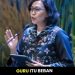 Sri Mulyani saat pidato dalam Forum Konversi Sains, Teknologi, dan Industri Indonesia di ITB