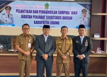 Atas Petunjuk Gubernur, Syarifudin Resmi Jabat Pj Sekda Lebong Gantikan Donni Swabuana