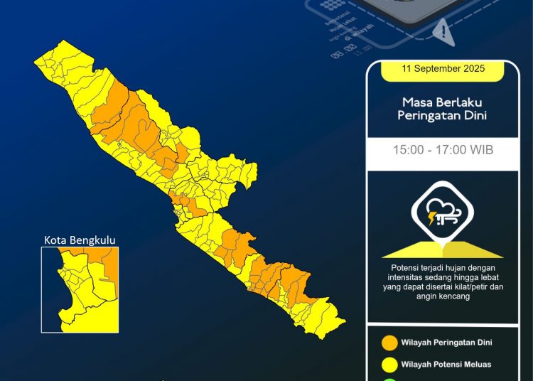 Bengkulu Diguyur Hujan Lebat, BMKG Jelaskan Pemicu dan Beri Peringatan Dini