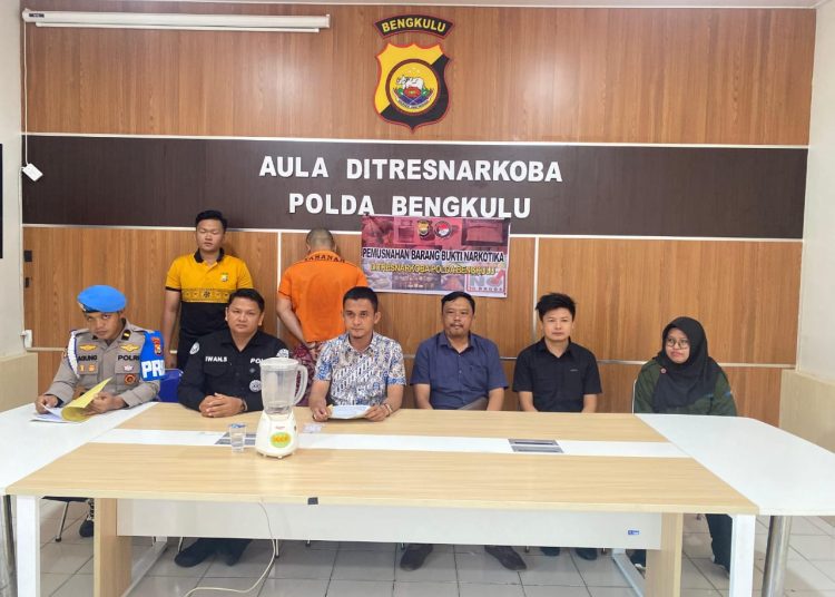 Polda Bengkulu Musnahkan 7,22 Gram Sabu, Buktikan Komitmen Berantas Narkoba