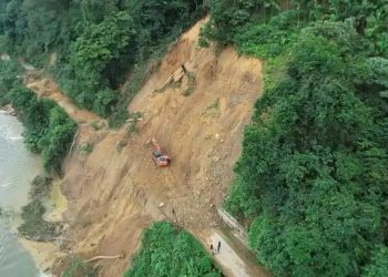 Dahsyatnya Longsor Ulu Manna Terekam dari Udara, Akses Jalan Lintas Manna-Pagar Alam Terputus Total