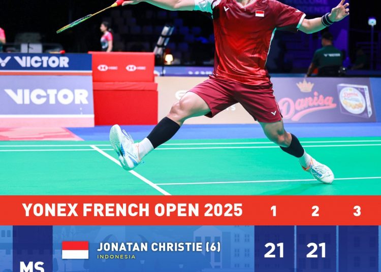 Lagi Onfire, Jonathan Cristie Ikuti Jejak Dua Tunggal Putra Indonesia Ke Babak 16 Besar French Open 2025