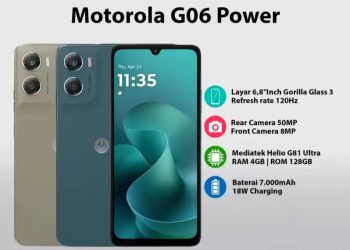 Motorola G06 Power, HP 1 Jutaan Kapasitas Baterai Super Besar Cocok Buat Urban Explorer