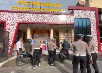 Polresta Bengkulu Gelar Razia Internal, Puluhan Kendaraan Anggota Kena Teguran