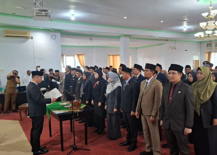 73 Pejabat Pemkab Rejang Lebong Dilantik, Berikut Daftarnya