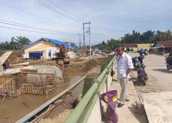Banjir Kian Parah, Ketua Komisi III DPRD Bengkulu Tinjau Proyek BWSS VII