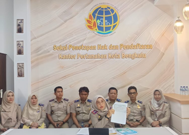 BPN Kota Bengkulu Ubah Alur Pendaftaran Sertifikat Tanah, Tingkatkan Efisiensi Layanan