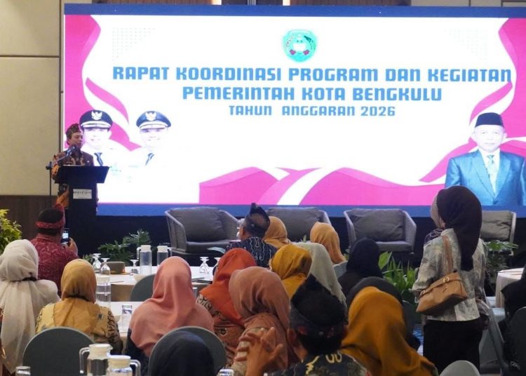 Pemkot Bengkulu Perkuat Evaluasi Kinerja OPD Lewat Rakortas Bulanan