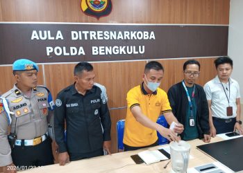 Polda Bengkulu Musnahkan Sabu 10,14 Gram dari Kasus Narkotika Bengkulu Utara