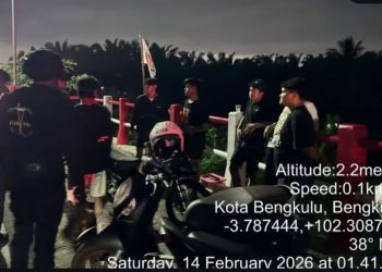 Jaga Kondusivitas Kota Bengkulu, Polda Bengkulu Gelar Patroli Hingga Dini Hari