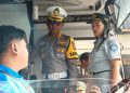 Pastikan Bus Layak Jalan, Ditlantas Polda Bengkulu Ram Check Armada PO SAN di Kampung Bali