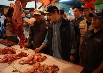 Sidak Pasar Minggu Bengkulu, Harga Ayam Tembus Rp45 Ribu/Kg